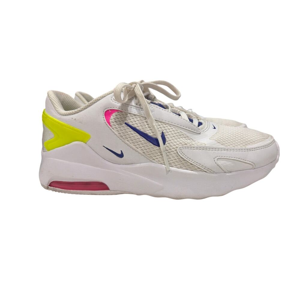 Nike Air Max Bolt sneakers Sz 8.5 Women's white, indigo burst, and pink blast